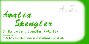 amalia spengler business card